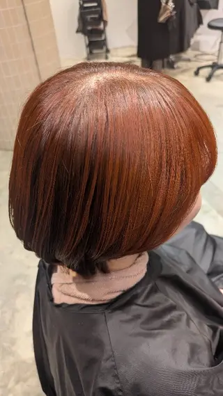 カラー 縮毛矯正💕艶カラー 金川萌萌のヘアスタイル