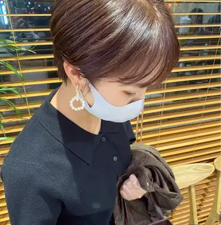 ショート カラー ヘアアレンジ パーマ指名No1 /namiのヘアスタイル