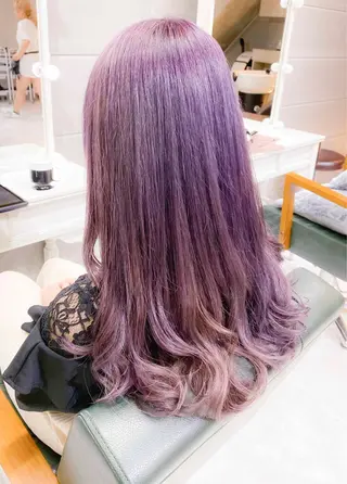 ロング カラー パーマ モテ髪透明感❤️ デイズヘアカラーのヘアスタイル