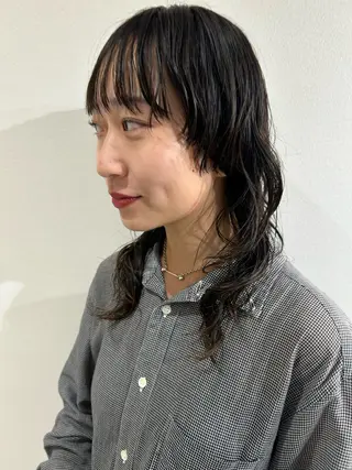 ミディアム パーマ 🩰ニシムラヒカリ 半個室salon♡*のヘアスタイル