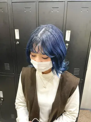 ミディアム カラー パーマ ヘアアレンジ メンズ キッズ ネイル マツエク・マツパ 韓国ボブ/髪質改善 ニュアンス特化RYOのヘアスタイル