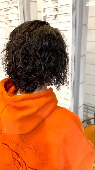 ショート パーマ メンズ メンズカット/パーマ 特化motooのヘアスタイル