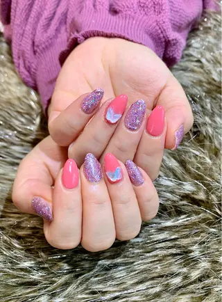 ネイル 🌙都岡 ムーンネイルのネイルデザイン