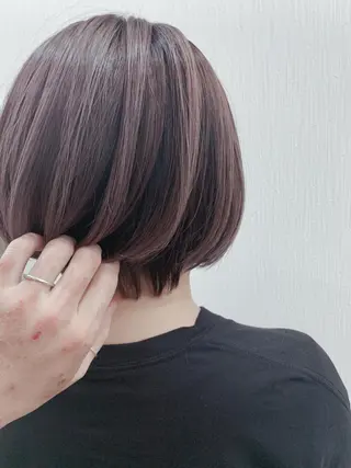ショート カラー 🌿nudeカラー/ レイヤー/藤原🌿のヘアスタイル