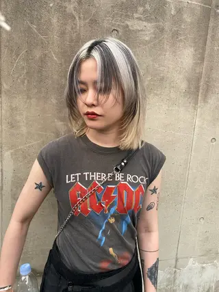 ミディアム カラー 吉武 茂暉のヘアスタイル