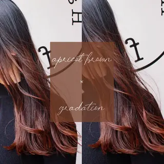 ロング カラー 川越 輝梨奈のヘアスタイル