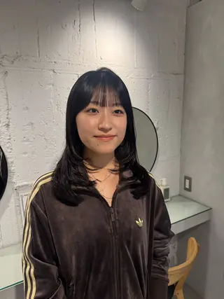 セミロング 顔周りcut・ご相談 ＝新宿しずく🇰🇷のヘアスタイル