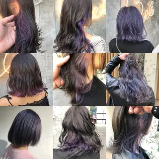 カラー ブリーチ毛矯正.髪質 改善.髪にドラマをのヘアスタイル