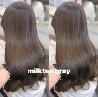 セミロング 🦋ami/浦和 ブリーチカラー🦋のヘアスタイル