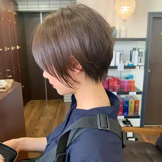 ショート 縮毛矯正/ショート/ レイヤー/畑中正敏のヘアスタイル
