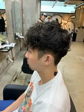パーマ メンズ ⚡️メンズパーマ特化 mens支持◎/忠地のヘアスタイル