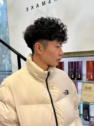 パーマ メンズ mens骨格矯正/ 理論パーマ/yuyaのヘアスタイル