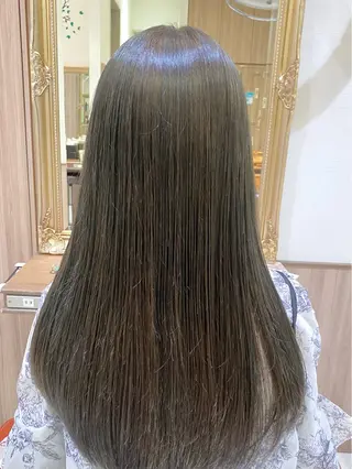 ロング カラー パーマ 古川 琴美のヘアスタイル