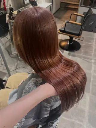 ロング カラー 透明感♥韓国ヘア HINAのヘアスタイル