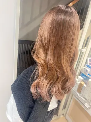 セミロング カラー ヘアアレンジ 🔥ハイトーンカラー ギャルNAOKI🔥のヘアスタイル