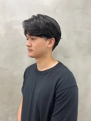 パーマ メンズ メンズカット パーマ[佐橋]のヘアスタイル