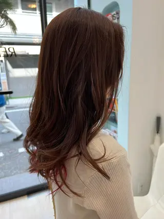 ミディアム カラー 堀井 凌平のヘアスタイル
