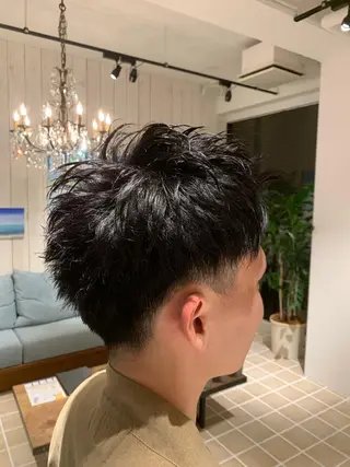 ショート カラー メンズ espace      de   coiffure所属・門脇 直也のヘアスタイル