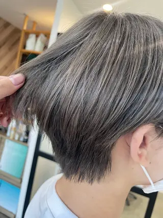 ショート カラー 髪質改善 個室美容室 calm 新田 美容院【カルム】所属・【カルム】 スズキのヘアスタイル
