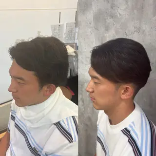 ショート パーマ メンズ 韓国風メンズ/毛流れ ヘアなら須田龍世のヘアスタイル