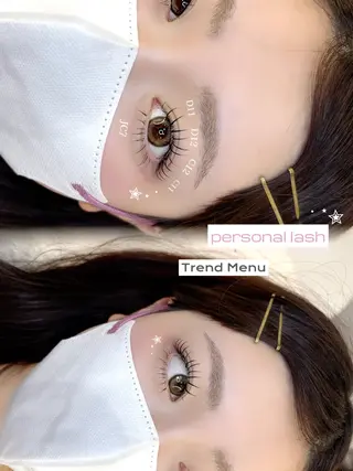 マツエク・マツパ 《YURI》似合わせ まつ毛/アイブロウのマツエク・マツパデザイン