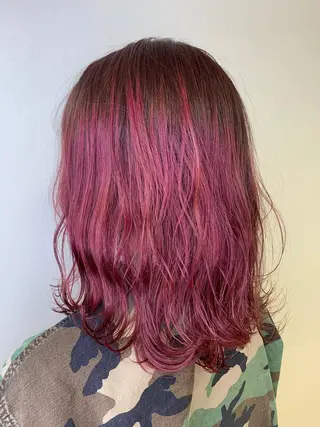 ミディアム カラー ヘアアレンジ 【Sweep】おじま のぞみのヘアスタイル