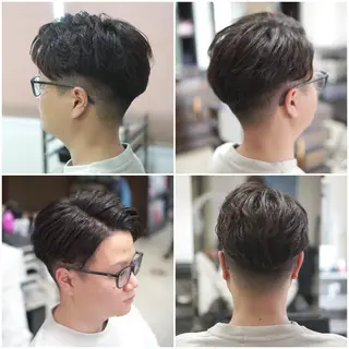 ショート パーマ メンズ 中島 剛のヘアスタイル