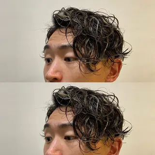 カラー パーマ メンズ 年間2000名担当◎ パーマ職人/仲原佑樹のヘアスタイル