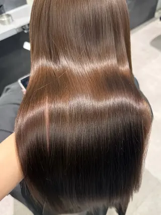 セミロング カラー 韓国サロン出身 narumi‎‎🤍のヘアスタイル