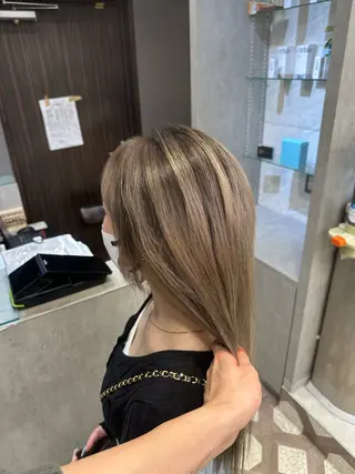 セミロング カラー 誠也/唯一無二の ルーツカラーのヘアスタイル