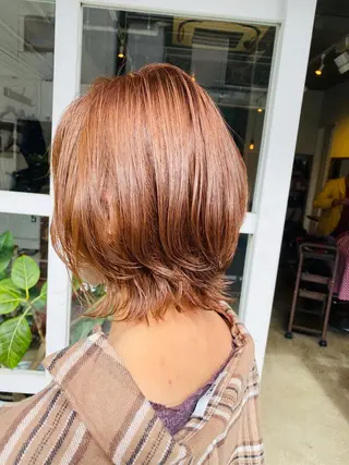 ミディアム カラー わかばやし ゆうこのヘアスタイル