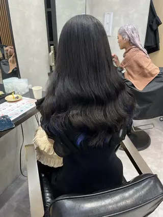 セミロング 濱川響太レディース カットモデルのヘアスタイル