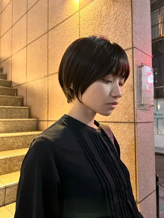 ショート じゅわっと暖色カラー 🍊Moemiのヘアスタイル