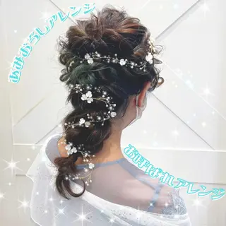 セミロング ヘアアレンジ 🌺ウルフカット職人 新垣渚🐺のヘアスタイル