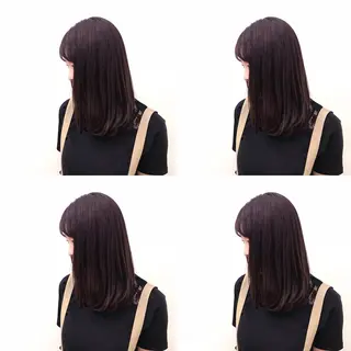 セミロング カラー ブリーチカラー/ 岩破瑞希のヘアスタイル