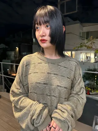 ミディアム ボブ/似合わせカット /ニュアンスカラーのヘアスタイル