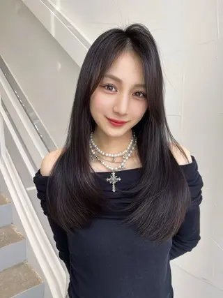 ロング カラー 韓国ヘア/髪質改善 TAKAHIROのヘアスタイル