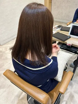 セミロング La Bonheur hair Olivier北千住店【ラボヌールヘアーオリヴィエ】所属・RAN 🎀のヘアスタイル