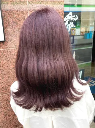 セミロング カラー aDALil川越 ⭐️Arisaのヘアスタイル