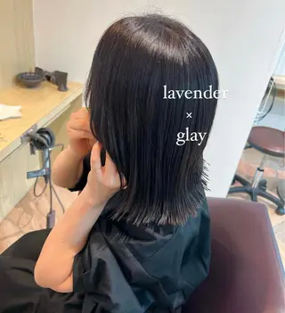 ミディアム 加納千華 /ボブ/ぱつっとボブのヘアスタイル