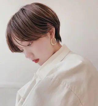 ショート レイヤーボブ/ 艶カラー/サナ🌼のヘアスタイル