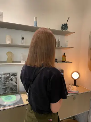 セミロング HITOMI 福岡パーマのヘアスタイル