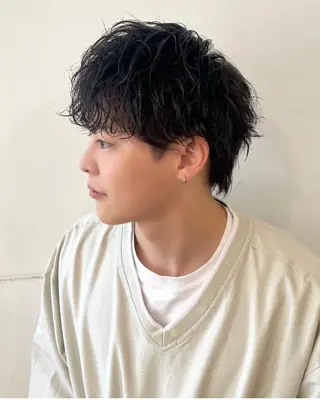 メンズ ブリーチなし透明感 🕊ワダ　ユイのヘアスタイル