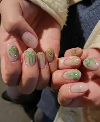 ネイル 3dパーツ/流行り 👧shushu❤️のネイルデザイン