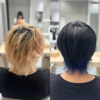 ショート カラー メンズ メンズ特化韓国風 パーマスタイル/りんのヘアスタイル