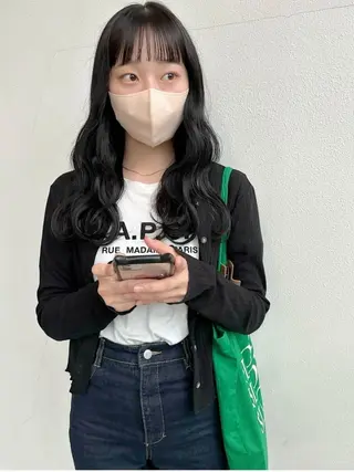 ミディアム ベージュ/髪質改善 新潟/万代/井上佑のヘアスタイル