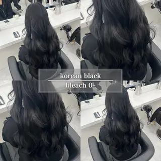 セミロング カラー ケアブリーチ/ 髪質改善/上質艶髪のヘアスタイル