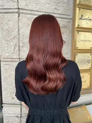 ロング 藤原 侑香のヘアスタイル