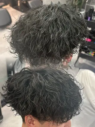 ショート カラー パーマ キッズ メンズ特化 👑YUTAのヘアスタイル