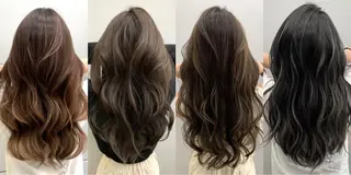 ロング カラー 京都レイヤーカット/ 縮毛矯正/羽柴りくのヘアスタイル